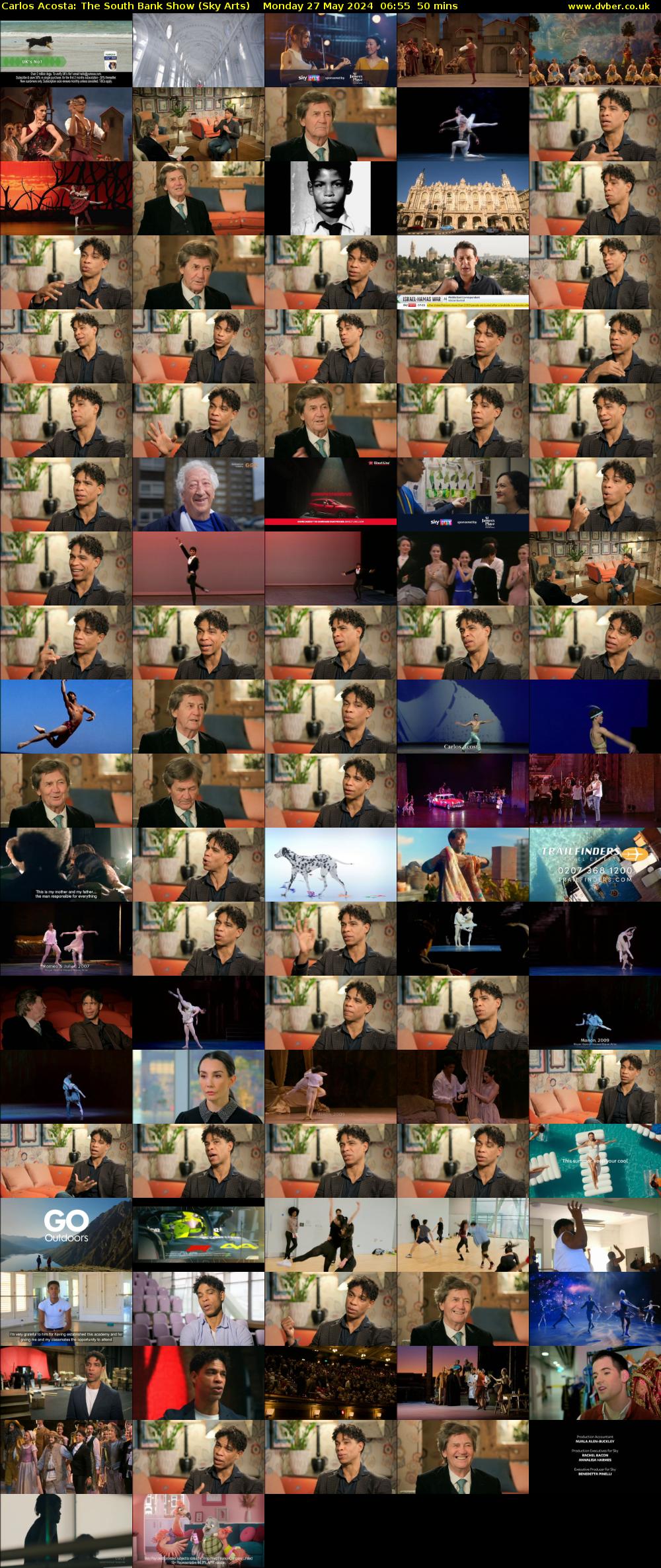 Carlos Acosta: The South Bank Show (Sky Arts) Monday 27 May 2024 06:55 - 07:45