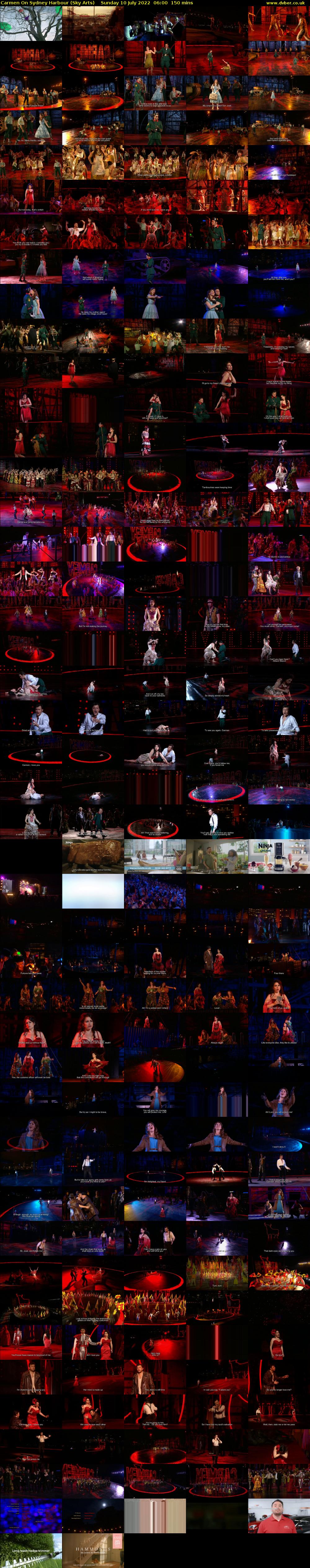 Carmen On Sydney Harbour (Sky Arts) Sunday 10 July 2022 06:00 - 08:30
