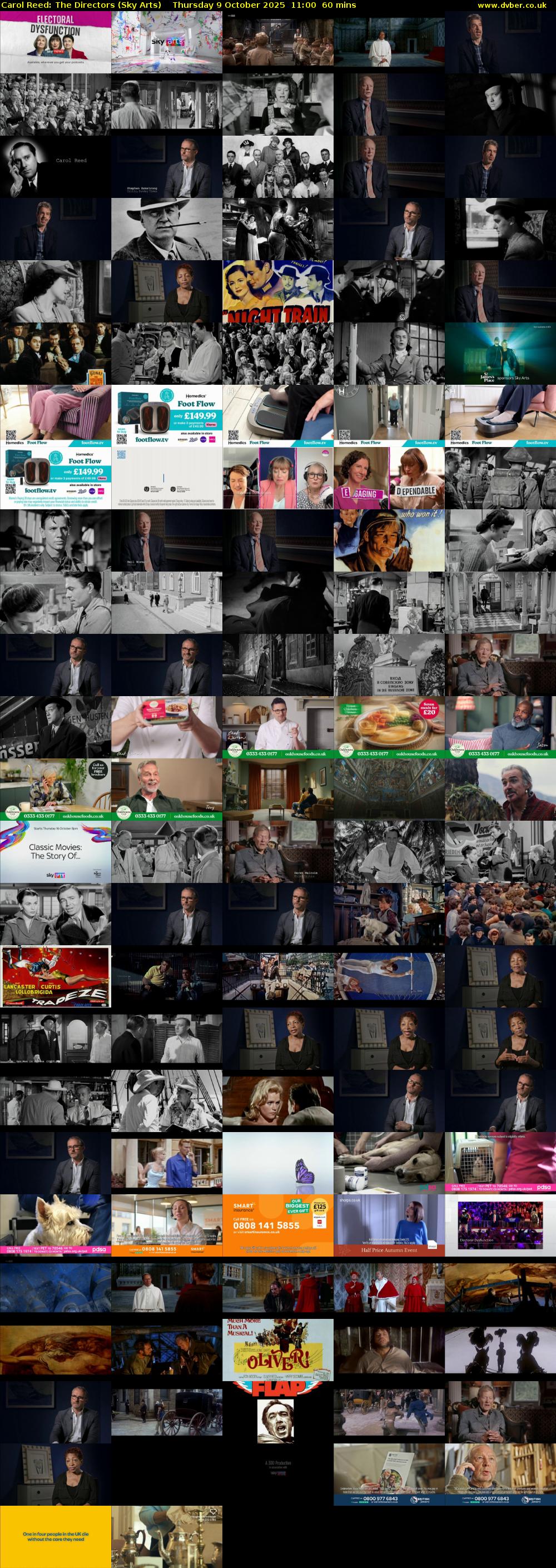 Carol Reed: The Directors (Sky Arts) Thursday 9 October 2025 11:00 - 12:00