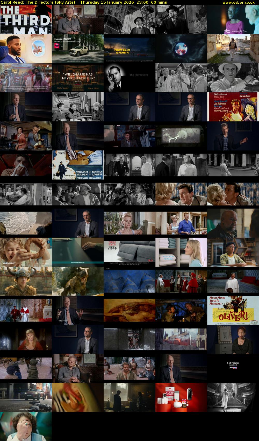 Carol Reed: The Directors (Sky Arts) Thursday 15 January 2026 23:00 - 00:00