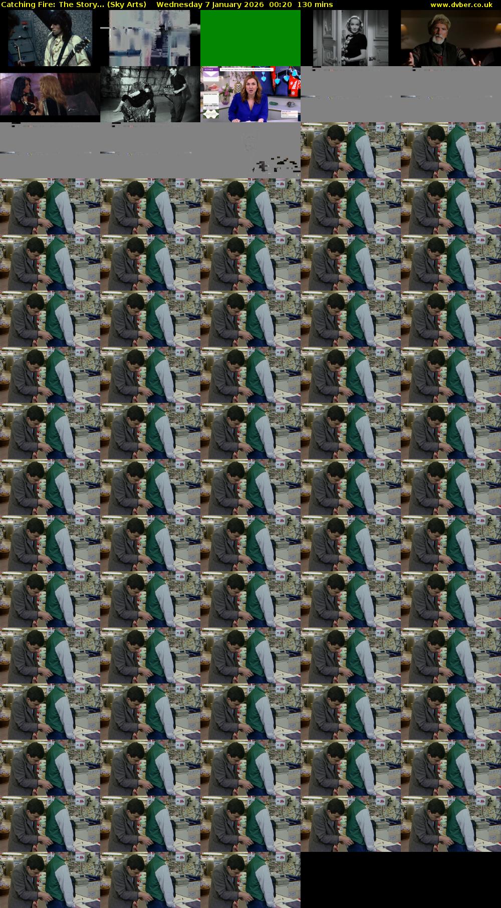 Catching Fire: The Story... (Sky Arts) Wednesday 7 January 2026 00:20 - 02:30