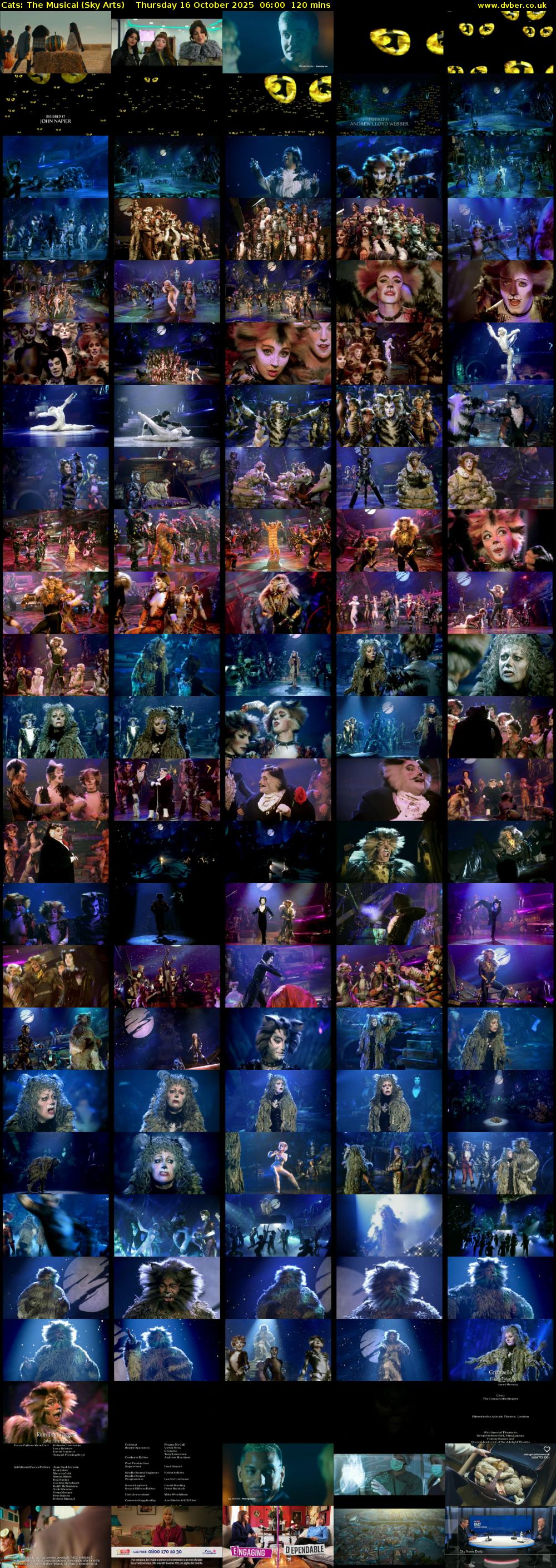 Cats: The Musical (Sky Arts) Thursday 16 October 2025 06:00 - 08:00