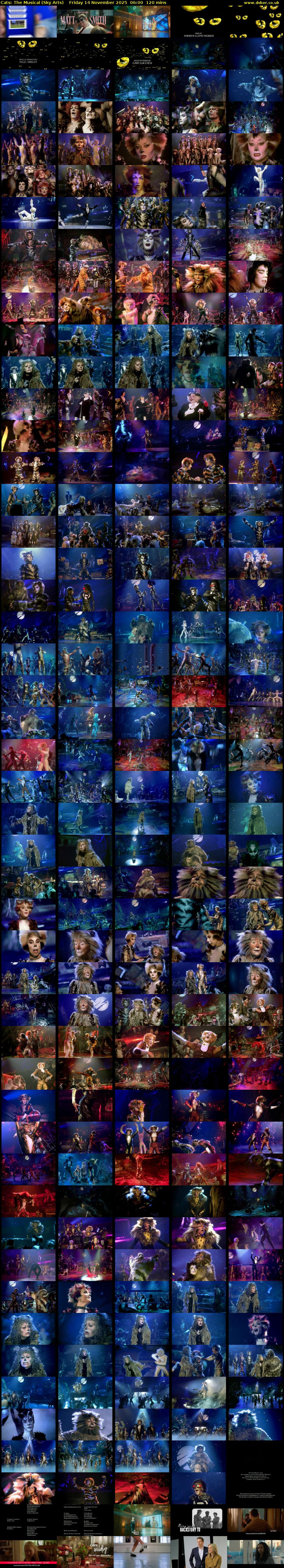 Cats: The Musical (Sky Arts) Friday 14 November 2025 06:00 - 08:00