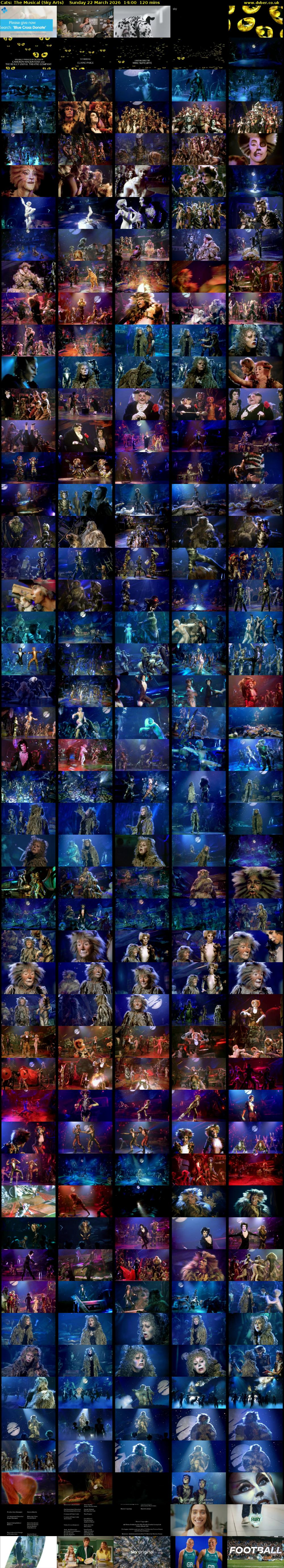 Cats: The Musical (Sky Arts) Sunday 22 March 2026 14:00 - 16:00