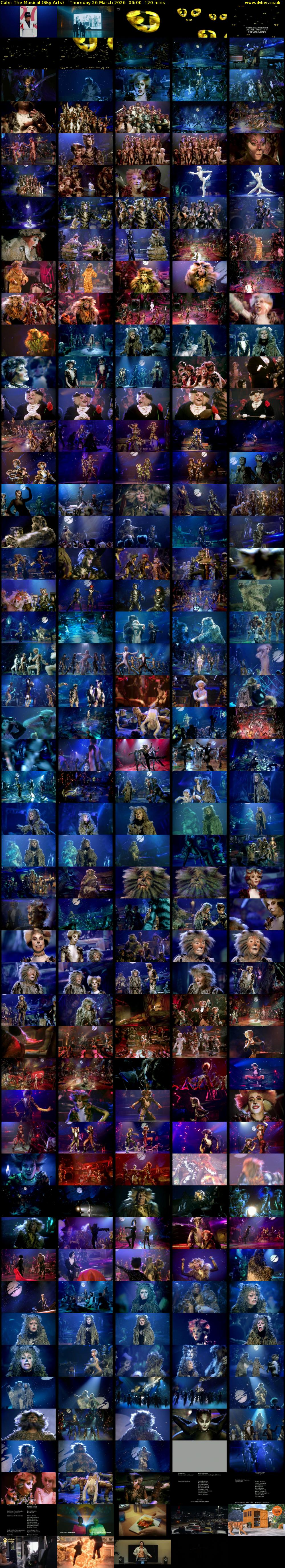 Cats: The Musical (Sky Arts) Thursday 26 March 2026 06:00 - 08:00