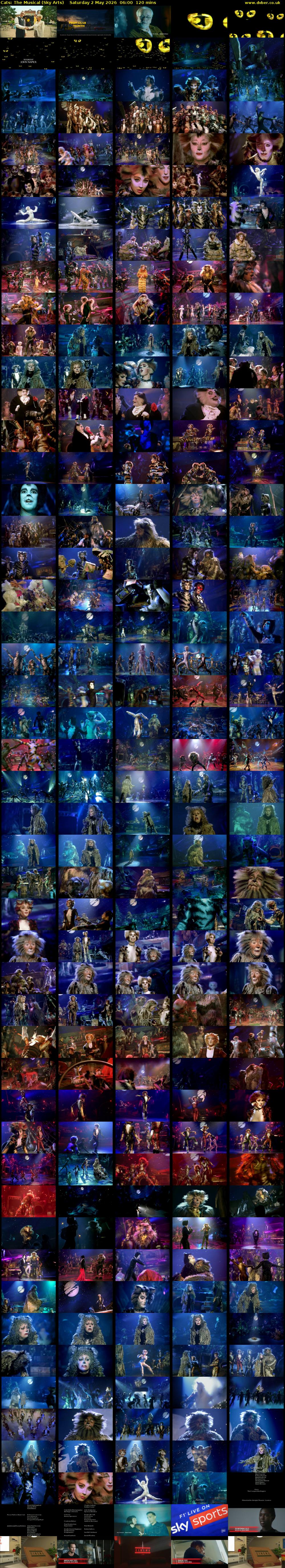 Cats: The Musical (Sky Arts) Saturday 2 May 2026 06:00 - 08:00