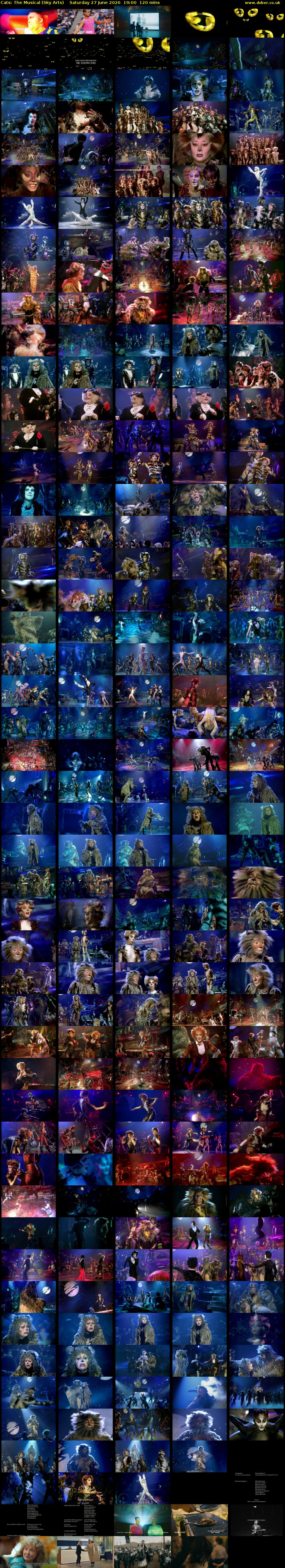 Cats: The Musical (Sky Arts) Saturday 27 June 2026 19:00 - 21:00