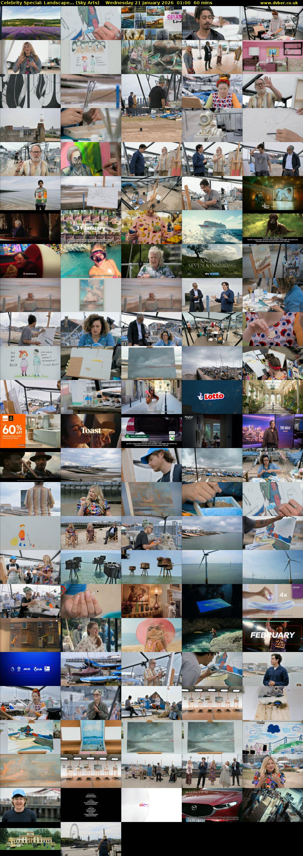 Celebrity Special: Landscape... (Sky Arts) Wednesday 21 January 2026 01:00 - 02:00