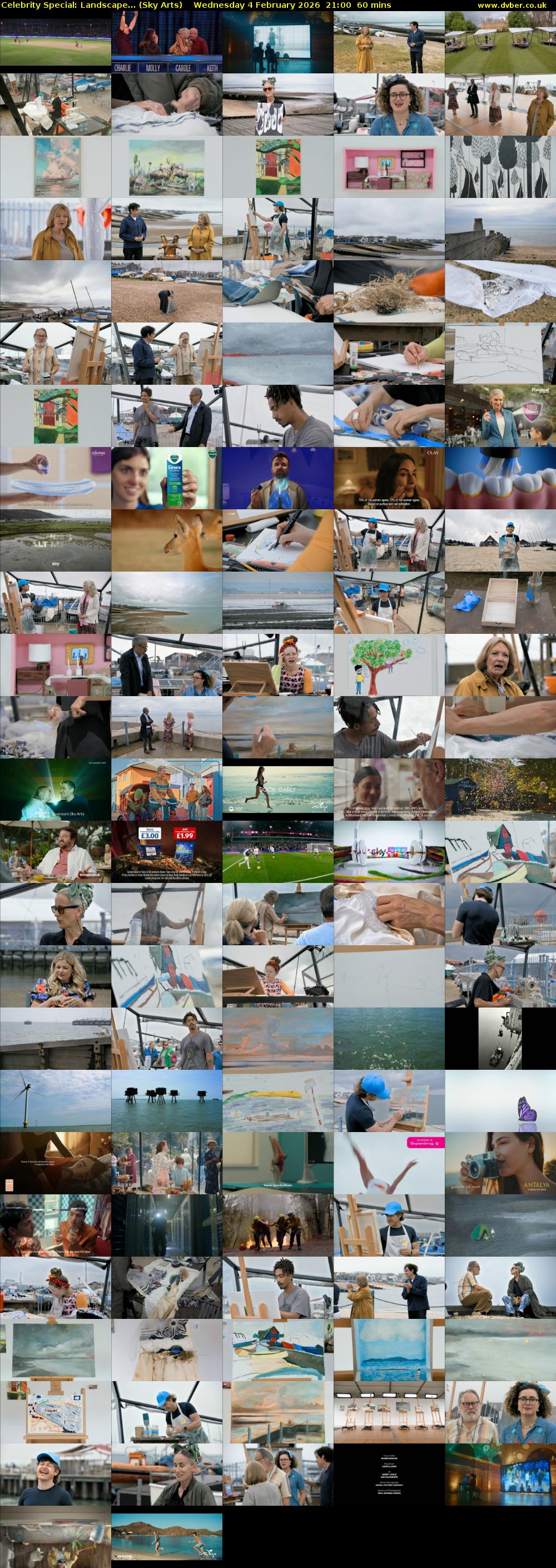 Celebrity Special: Landscape... (Sky Arts) Wednesday 4 February 2026 21:00 - 22:00