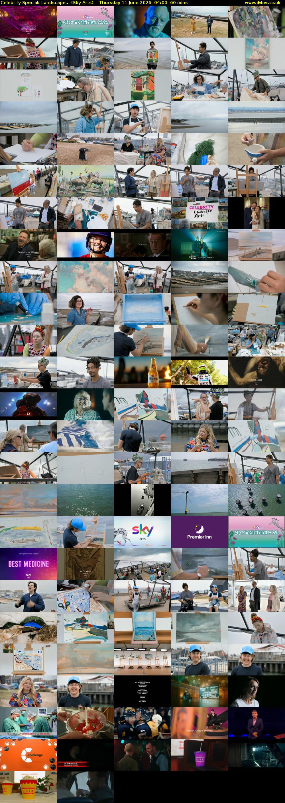 Celebrity Special: Landscape... (Sky Arts) Thursday 11 June 2026 04:00 - 05:00