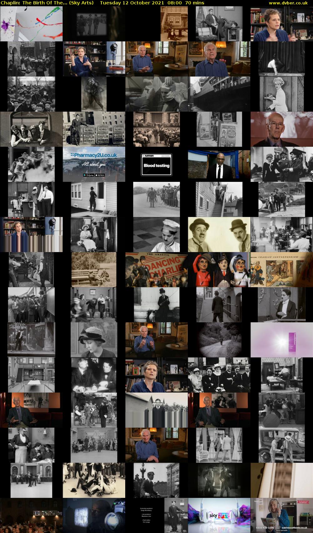 Chaplin: The Birth Of The... (Sky Arts) Tuesday 12 October 2021 08:00 - 09:10