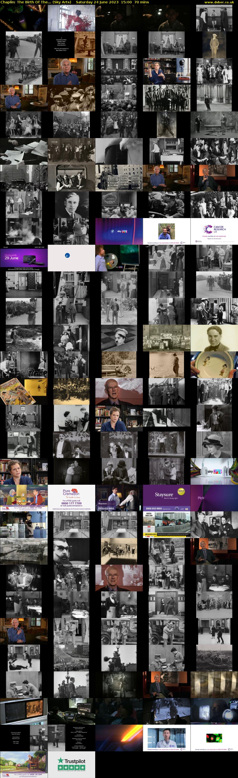 Chaplin: The Birth Of The... (Sky Arts) Saturday 24 June 2023 15:00 - 16:10