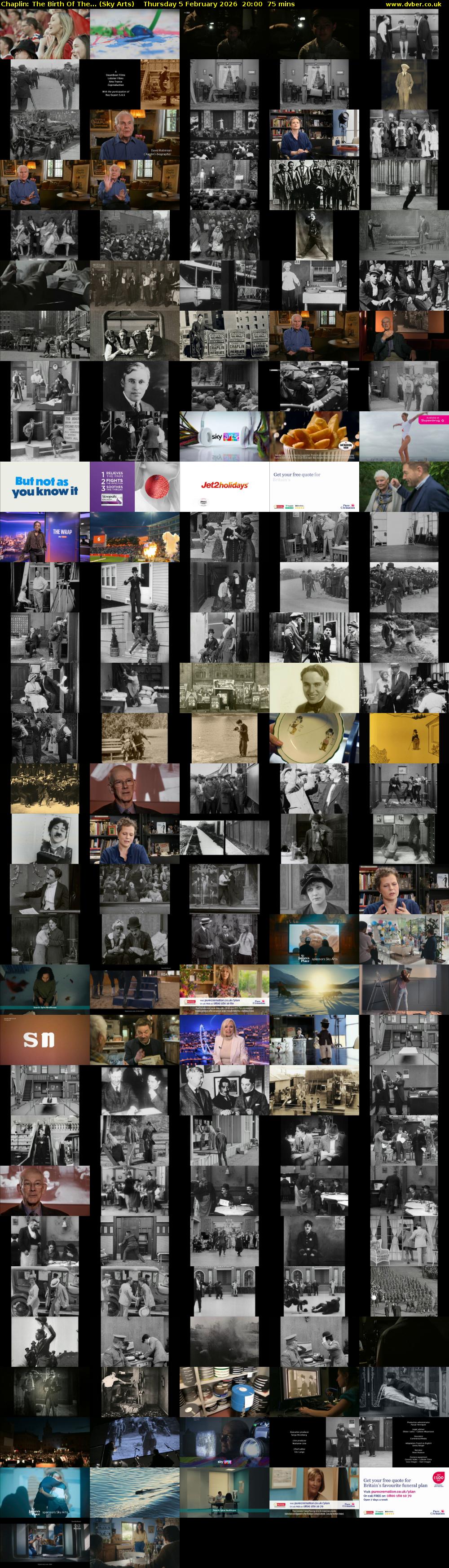 Chaplin: The Birth Of The... (Sky Arts) Thursday 5 February 2026 20:00 - 21:15