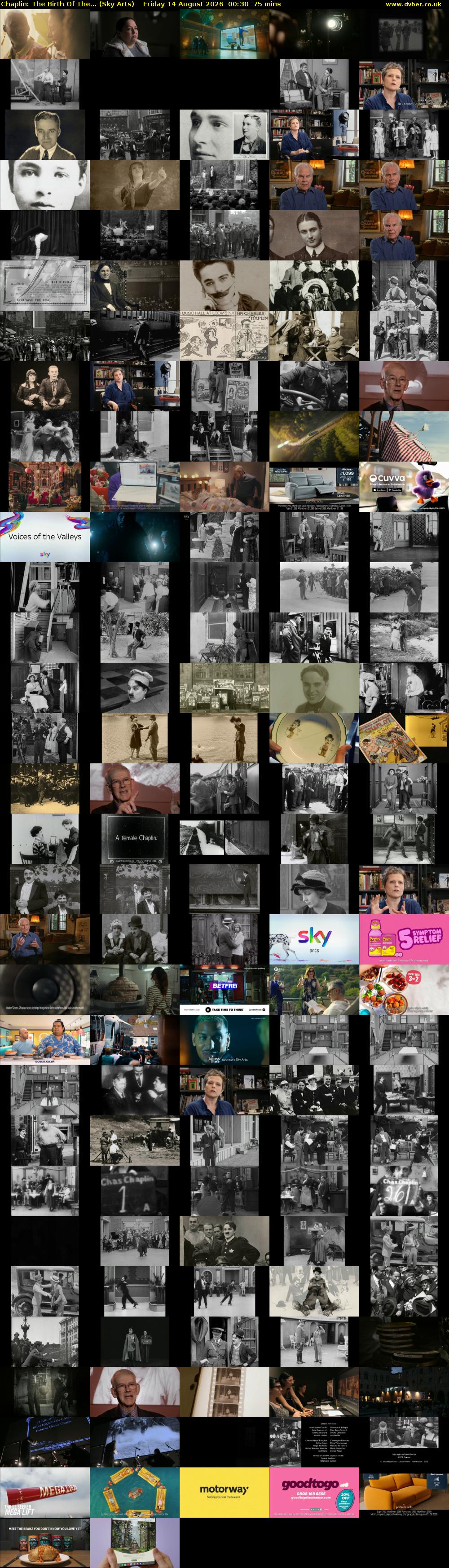 Chaplin: The Birth Of The... (Sky Arts) Friday 14 August 2026 00:30 - 01:45