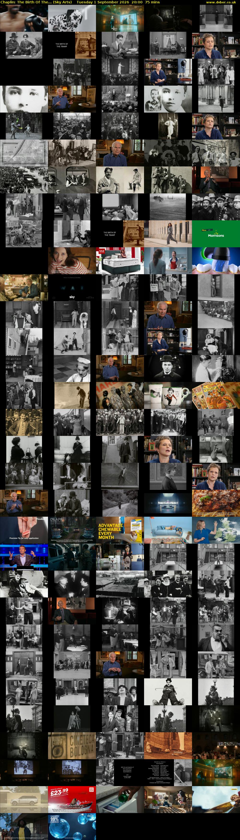 Chaplin: The Birth Of The... (Sky Arts) Tuesday 1 September 2026 20:00 - 21:15