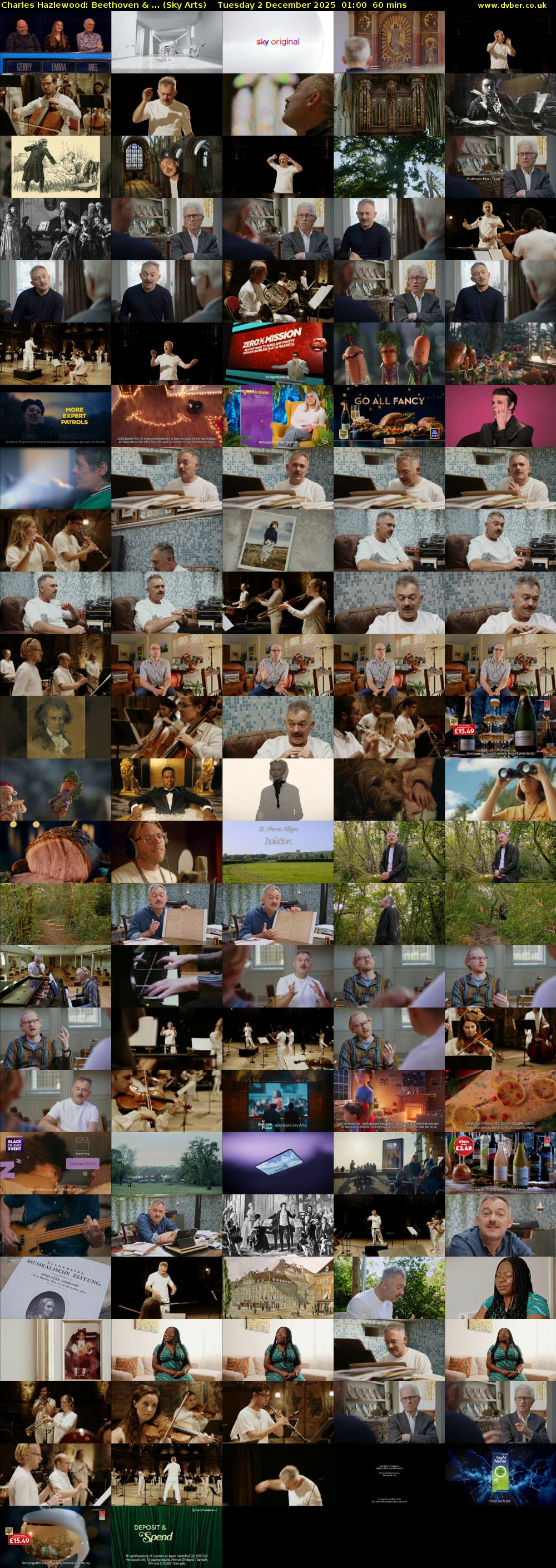 Charles Hazlewood: Beethoven & ... (Sky Arts) Tuesday 2 December 2025 01:00 - 02:00