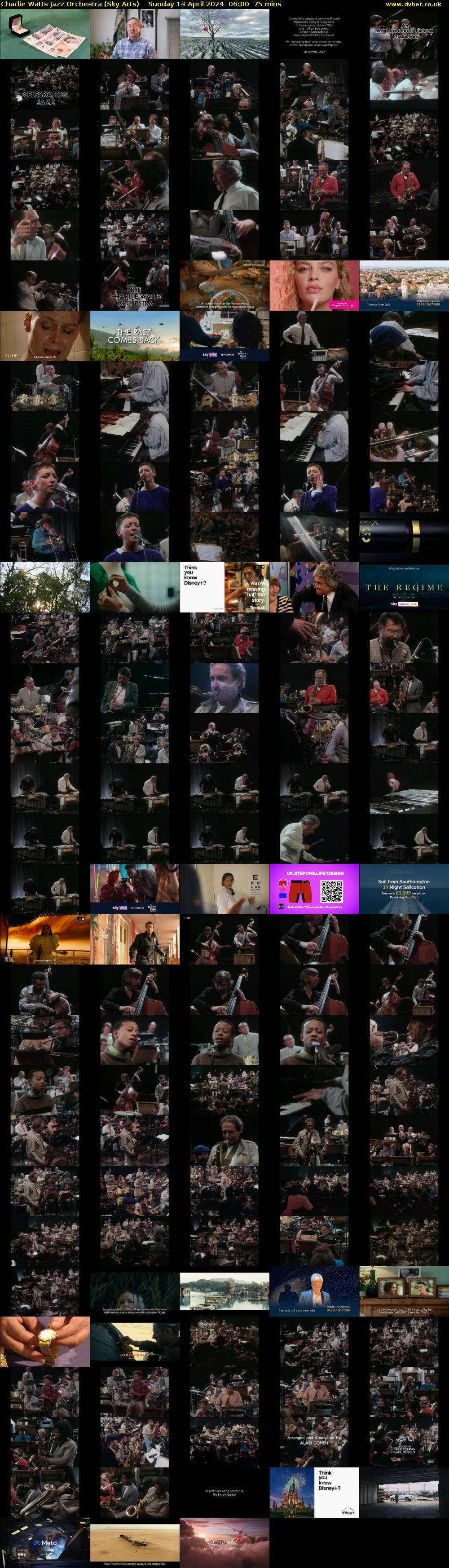 Charlie Watts Jazz Orchestra (Sky Arts) Sunday 14 April 2024 06:00 - 07:15