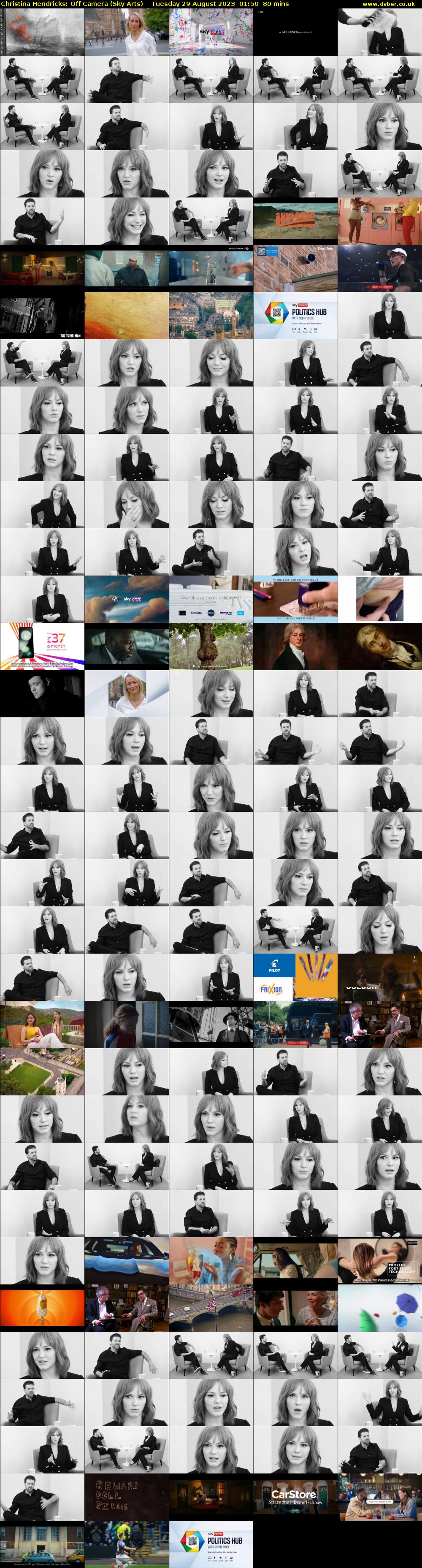 Christina Hendricks: Off Camera (Sky Arts) Tuesday 29 August 2023 01:50 - 03:10
