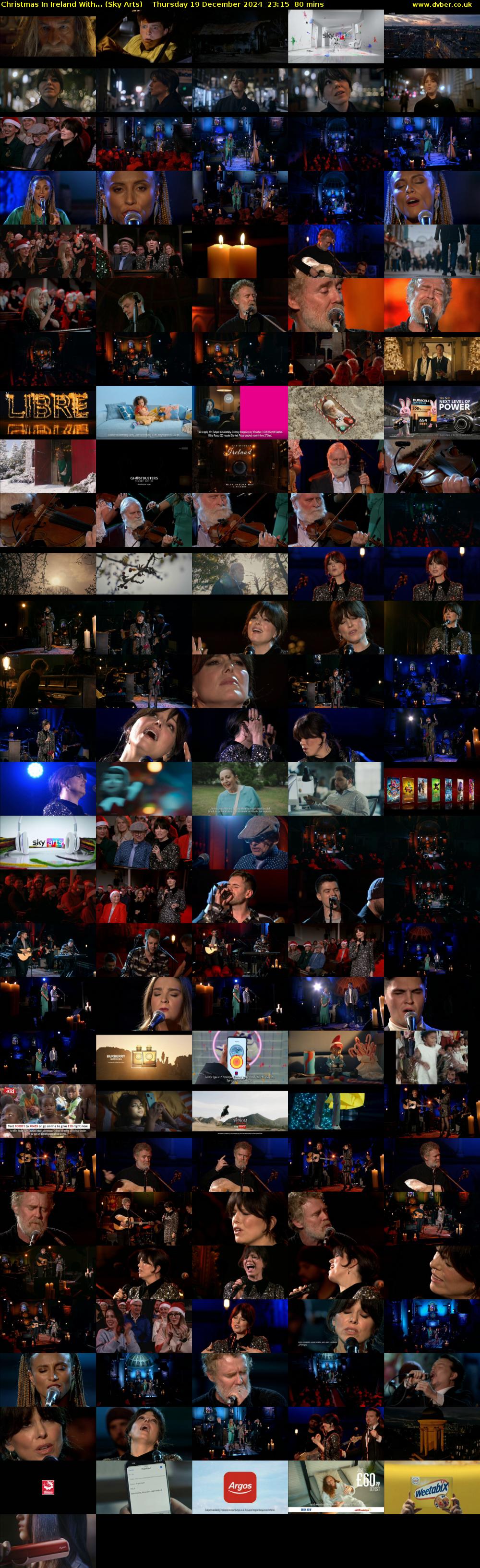 Christmas In Ireland With... (Sky Arts) Thursday 19 December 2024 23:15 - 00:35