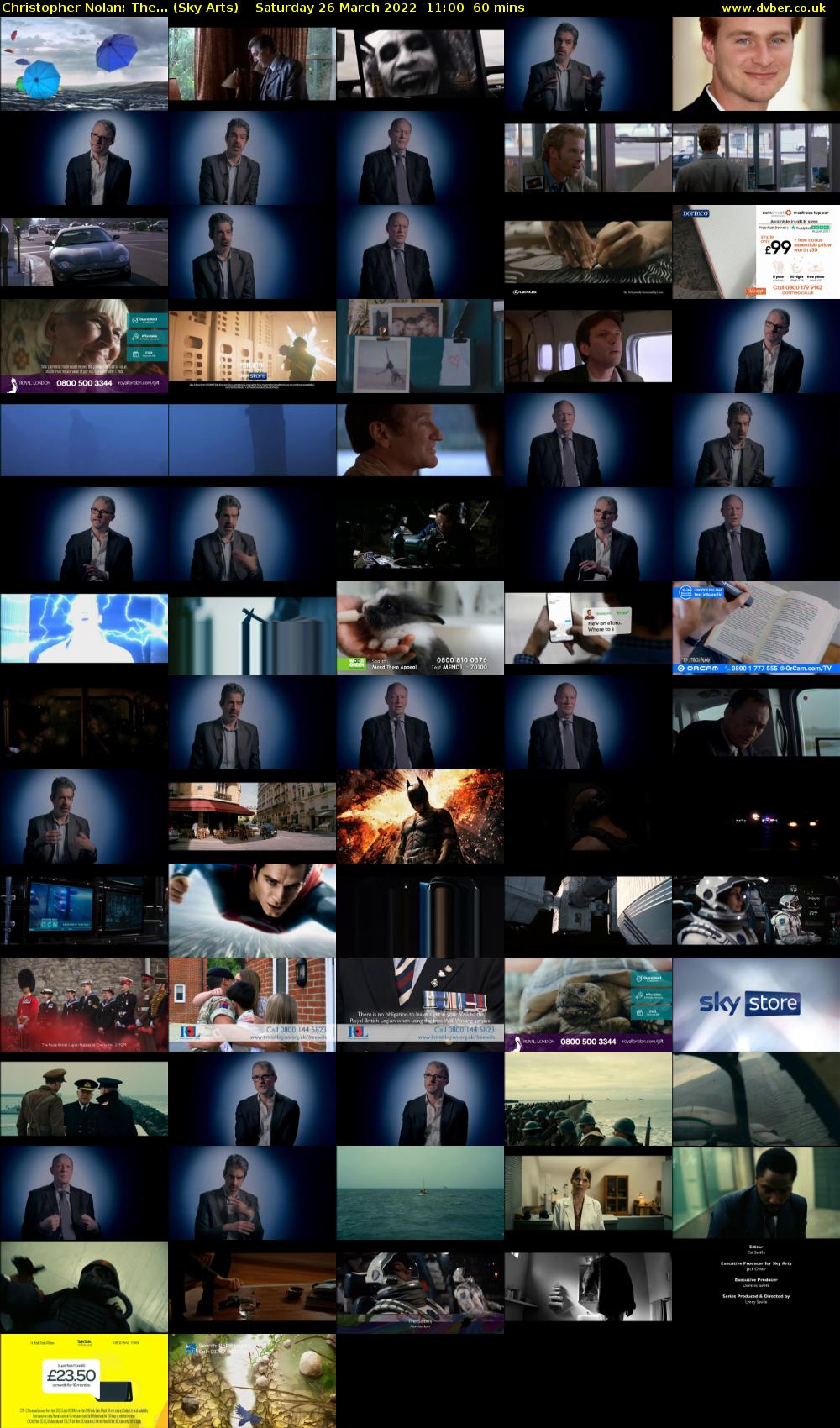 Christopher Nolan: The... (Sky Arts) Saturday 26 March 2022 11:00 - 12:00