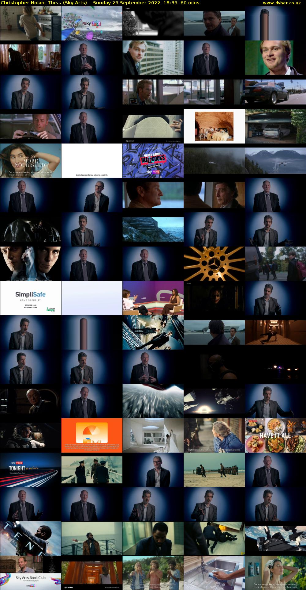 Christopher Nolan: The... (Sky Arts) Sunday 25 September 2022 18:35 - 19:35