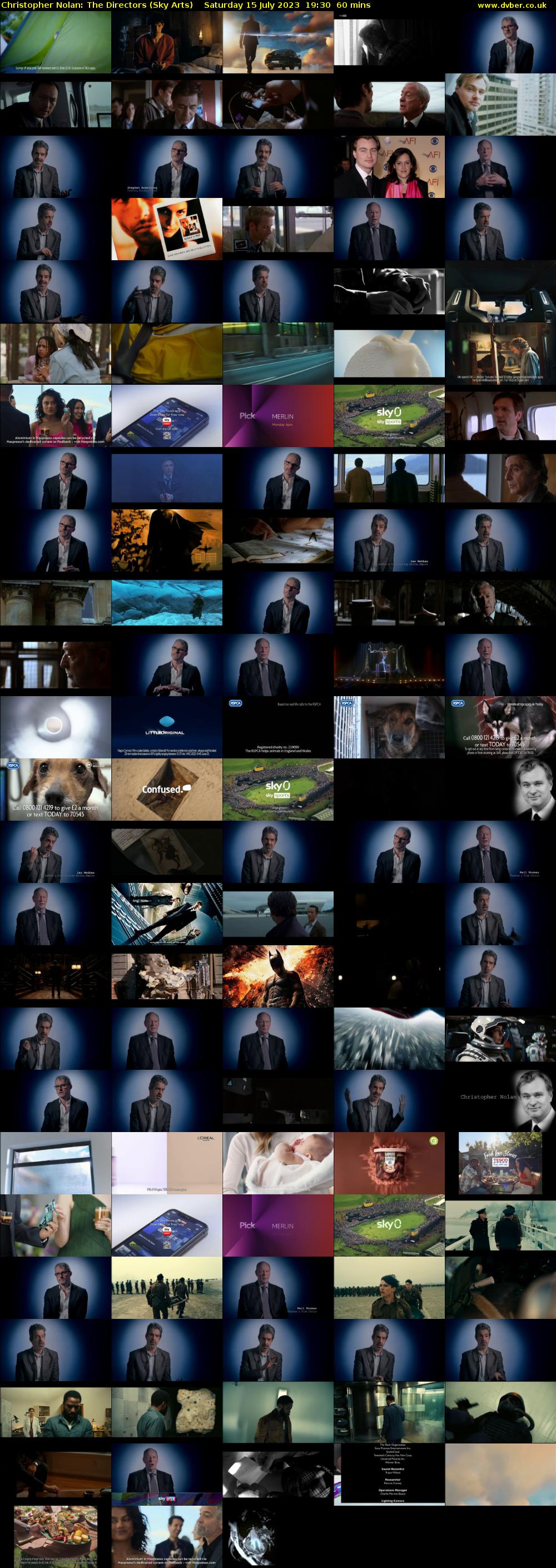 Christopher Nolan: The Directors (Sky Arts) Saturday 15 July 2023 19:30 - 20:30
