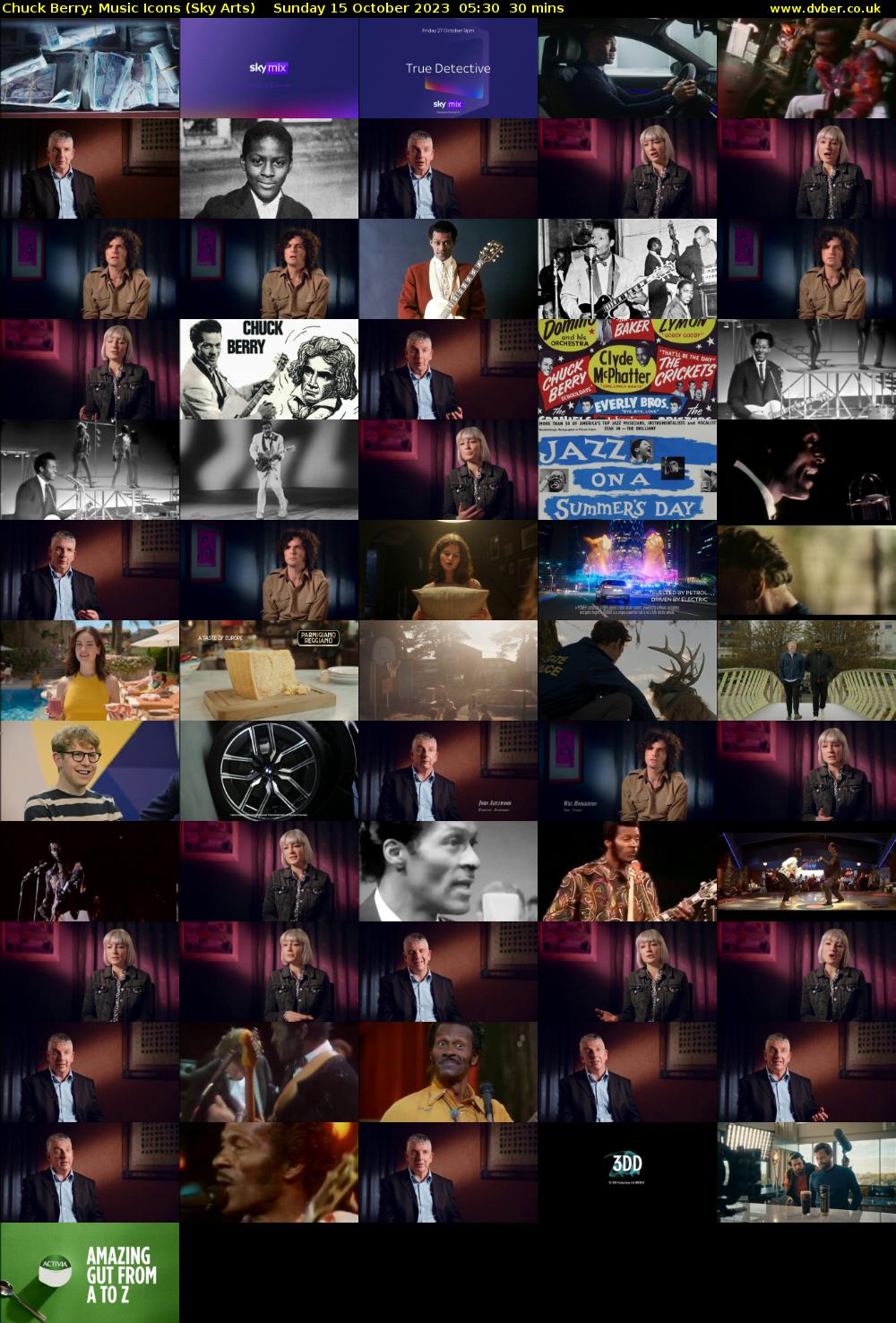 Chuck Berry: Music Icons (Sky Arts) Sunday 15 October 2023 05:30 - 06:00