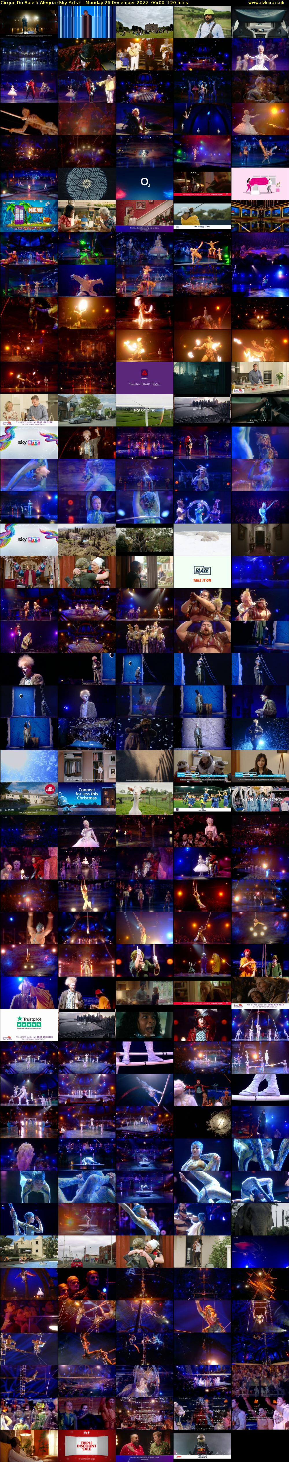 Cirque Du Soleil: Alegria (Sky Arts) Monday 26 December 2022 06:00 - 08:00