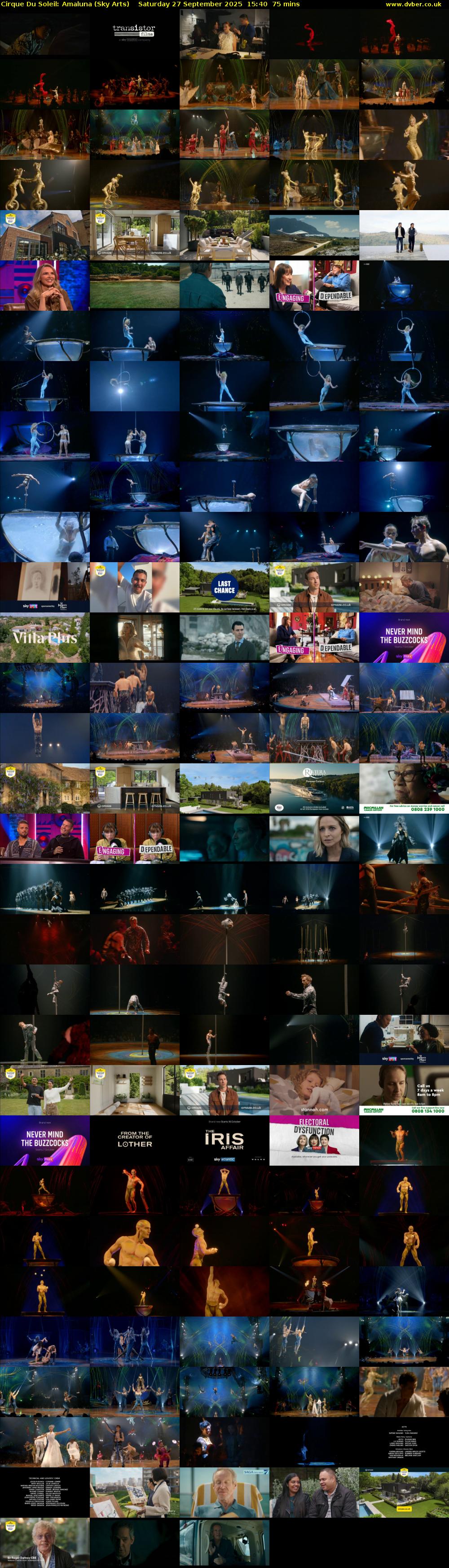 Cirque Du Soleil: Amaluna (Sky Arts) Saturday 27 September 2025 15:40 - 16:55