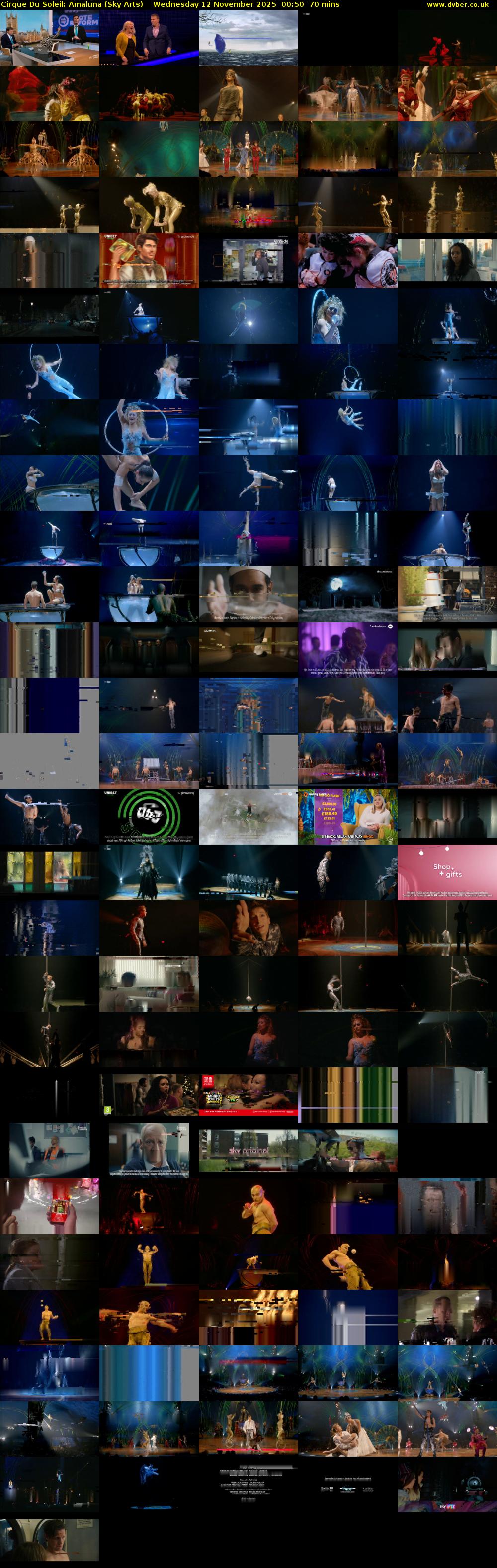 Cirque Du Soleil: Amaluna (Sky Arts) Wednesday 12 November 2025 00:50 - 02:00