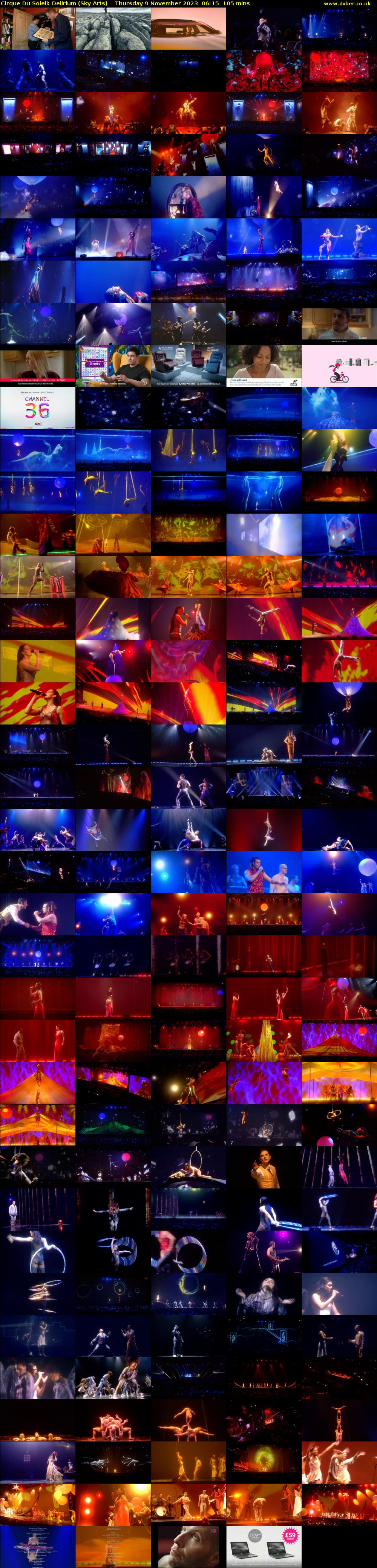 Cirque Du Soleil: Delirium (Sky Arts) Thursday 9 November 2023 06:15 - 08:00