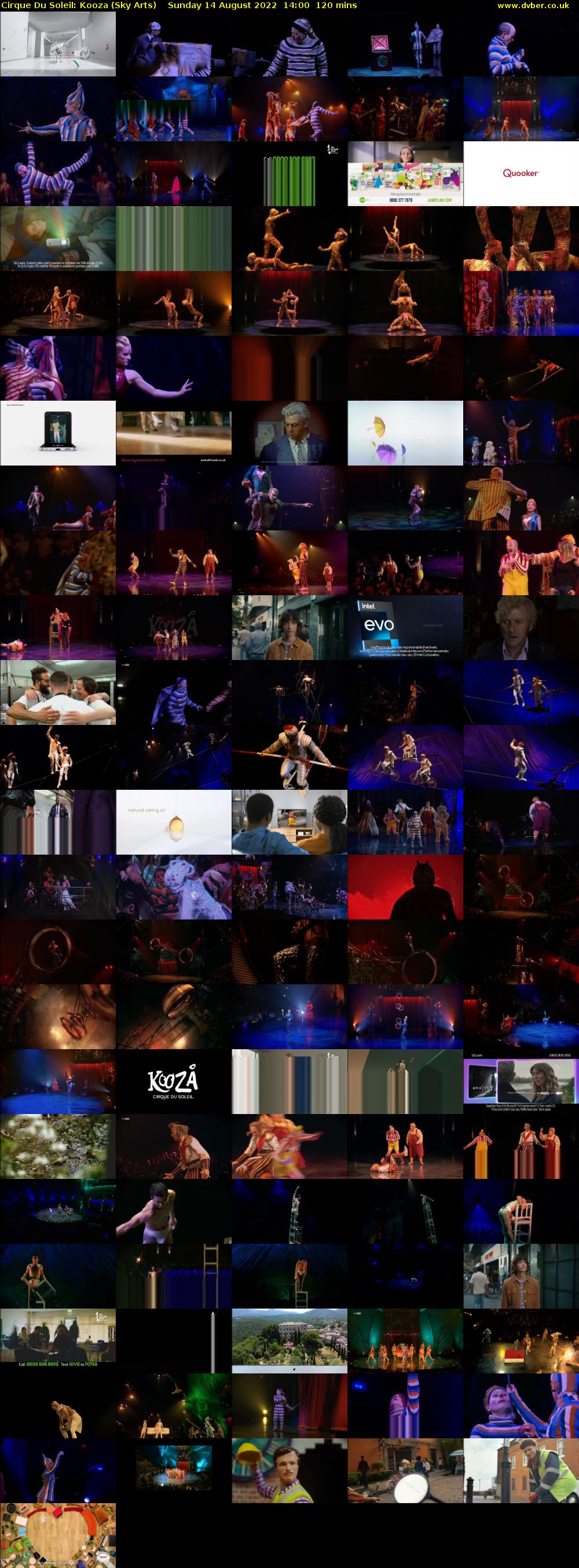 Cirque Du Soleil: Kooza (Sky Arts) Sunday 14 August 2022 14:00 - 16:00