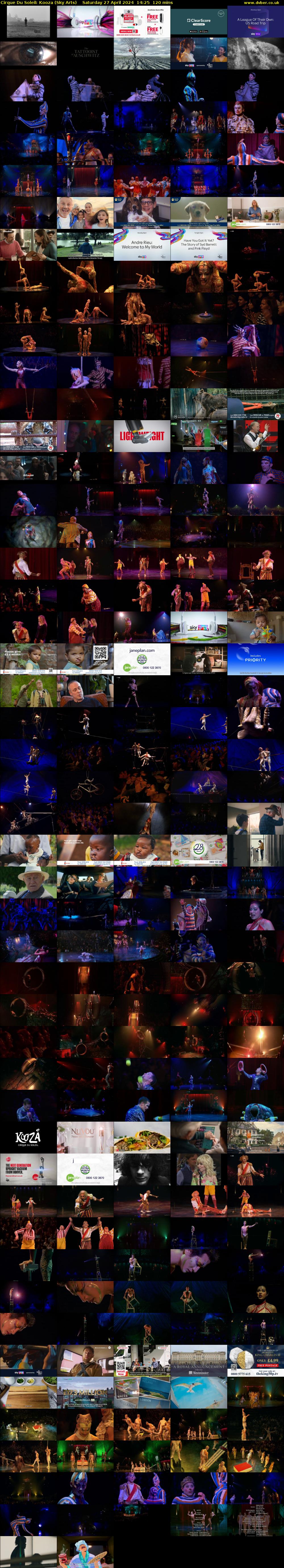 Cirque Du Soleil: Kooza (Sky Arts) Saturday 27 April 2024 14:25 - 16:25