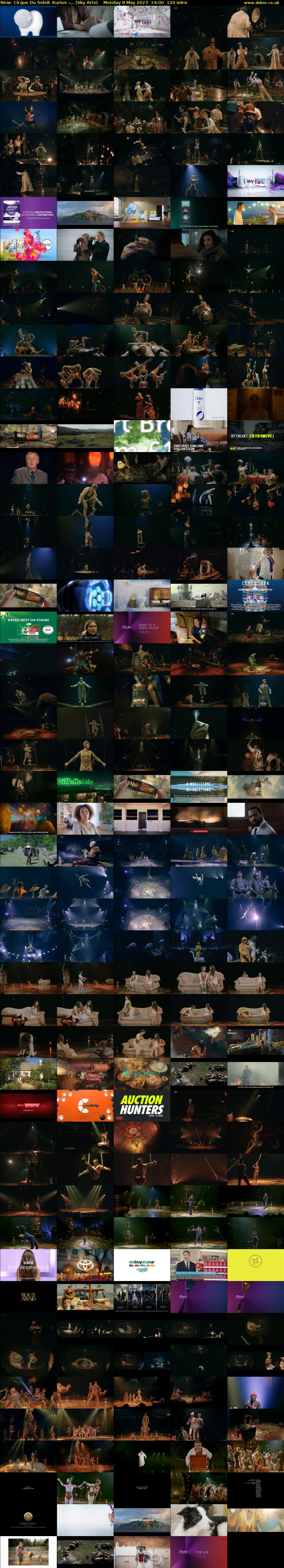 Cirque Du Soleil: Kurios -... (Sky Arts) Monday 8 May 2023 19:00 - 21:00