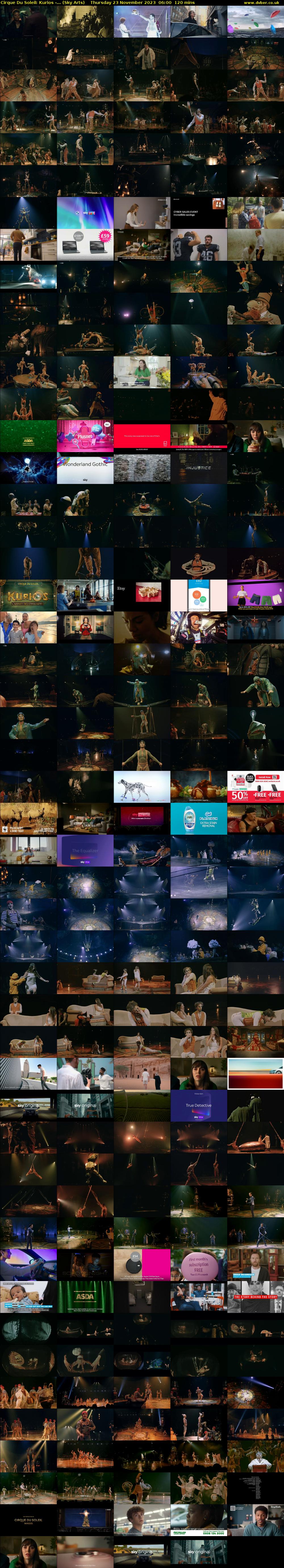 Cirque Du Soleil: Kurios -... (Sky Arts) Thursday 23 November 2023 06:00 - 08:00