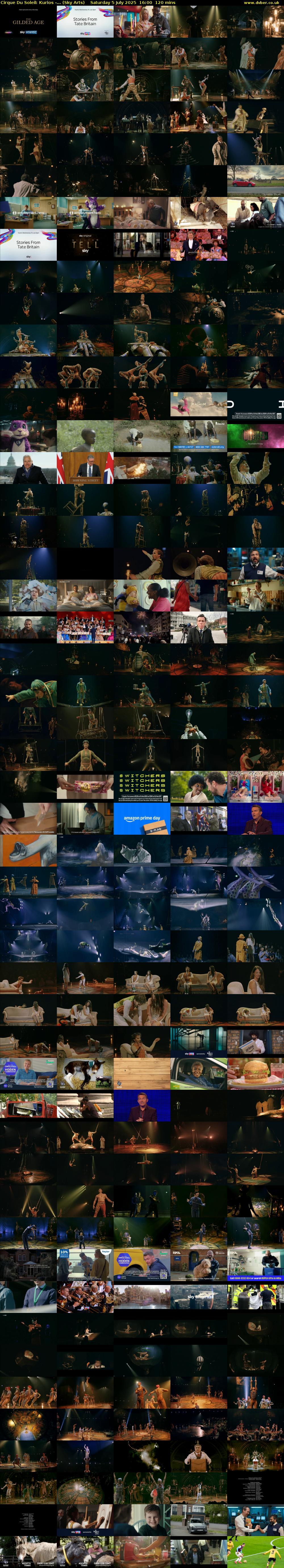 Cirque Du Soleil: Kurios -... (Sky Arts) Saturday 5 July 2025 16:00 - 18:00
