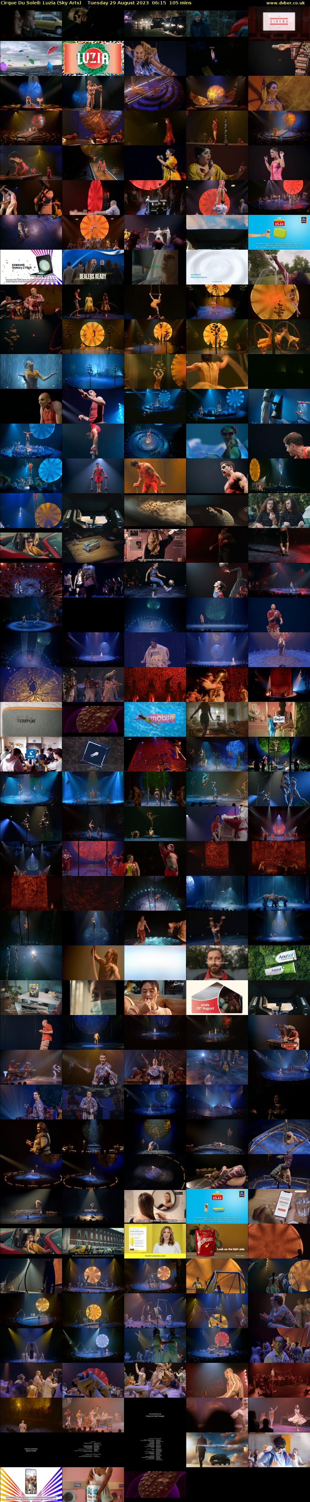 Cirque Du Soleil: Luzia (Sky Arts) Tuesday 29 August 2023 06:15 - 08:00