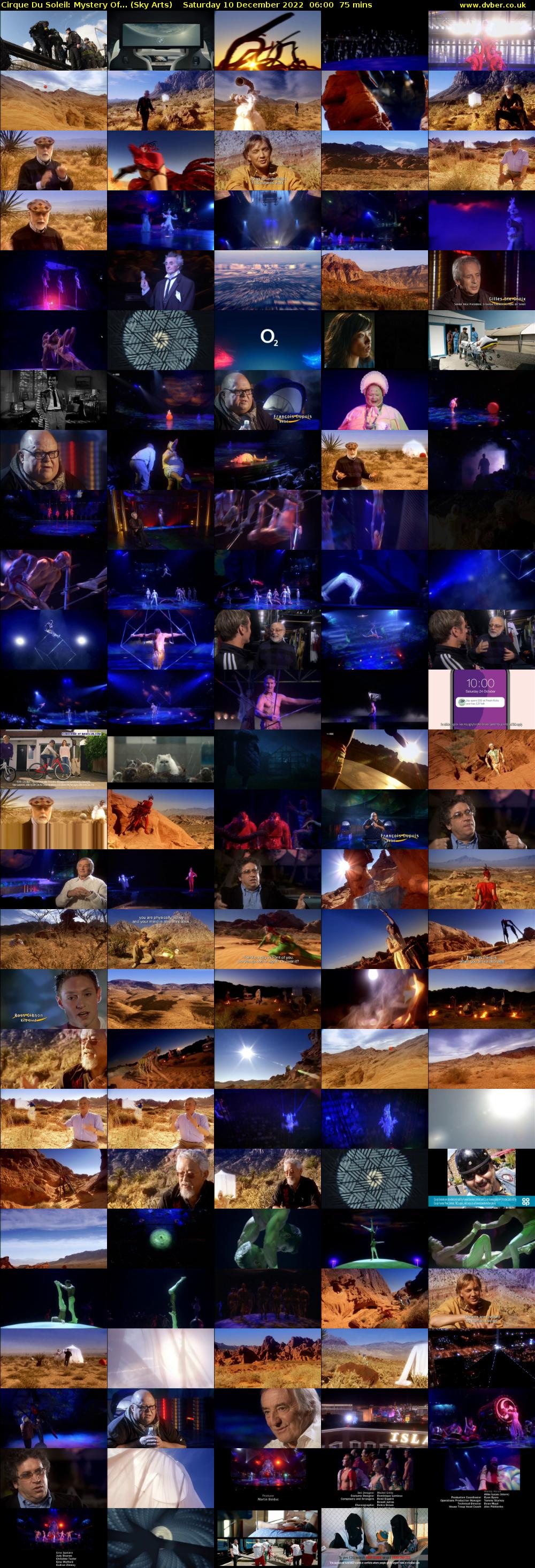 Cirque Du Soleil: Mystery Of... (Sky Arts) Saturday 10 December 2022 06:00 - 07:15