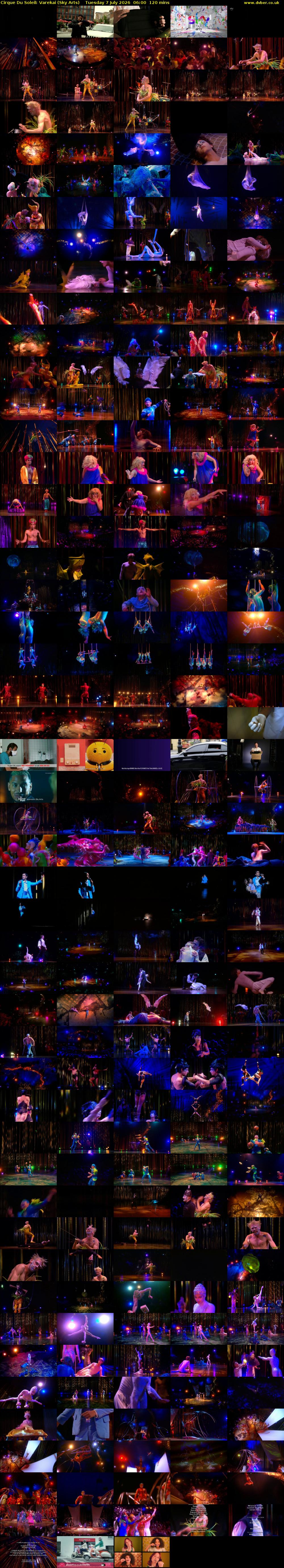 Cirque Du Soleil: Varekai (Sky Arts) Tuesday 7 July 2026 06:00 - 08:00