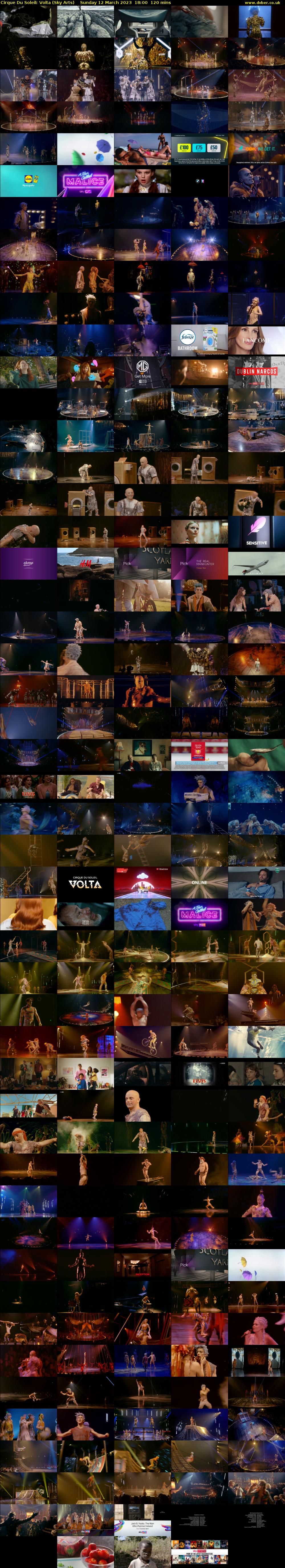 Cirque Du Soleil: Volta (Sky Arts) Sunday 12 March 2023 18:00 - 20:00