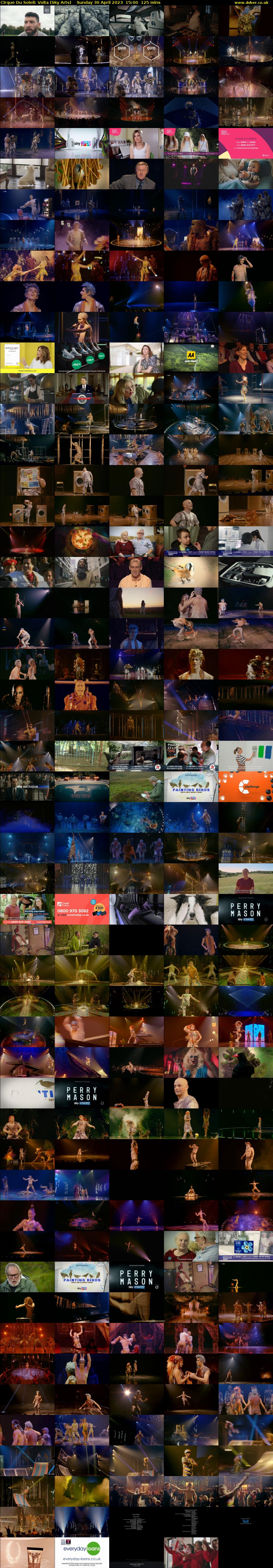 Cirque Du Soleil: Volta (Sky Arts) Sunday 30 April 2023 15:00 - 17:05