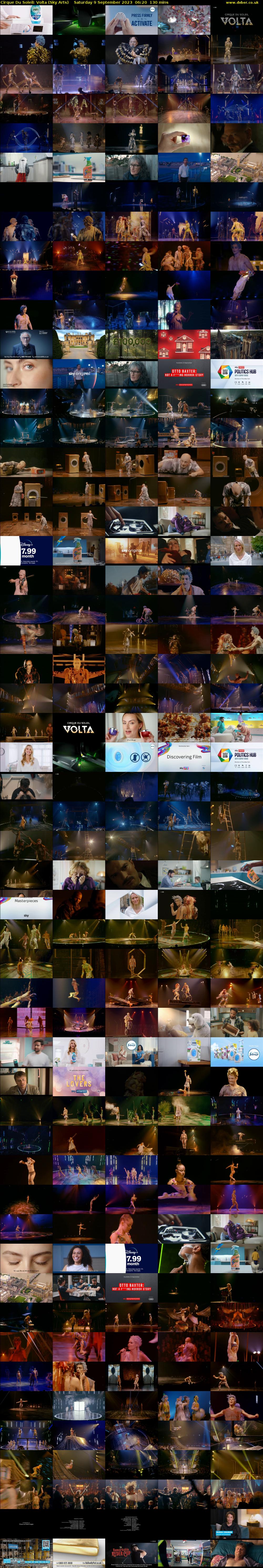 Cirque Du Soleil: Volta (Sky Arts) Saturday 9 September 2023 06:20 - 08:30