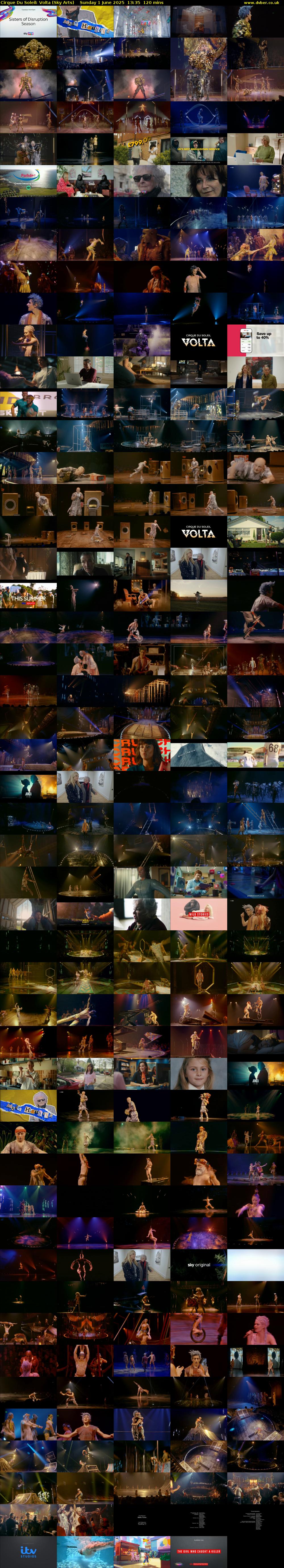Cirque Du Soleil: Volta (Sky Arts) Sunday 1 June 2025 13:35 - 15:35