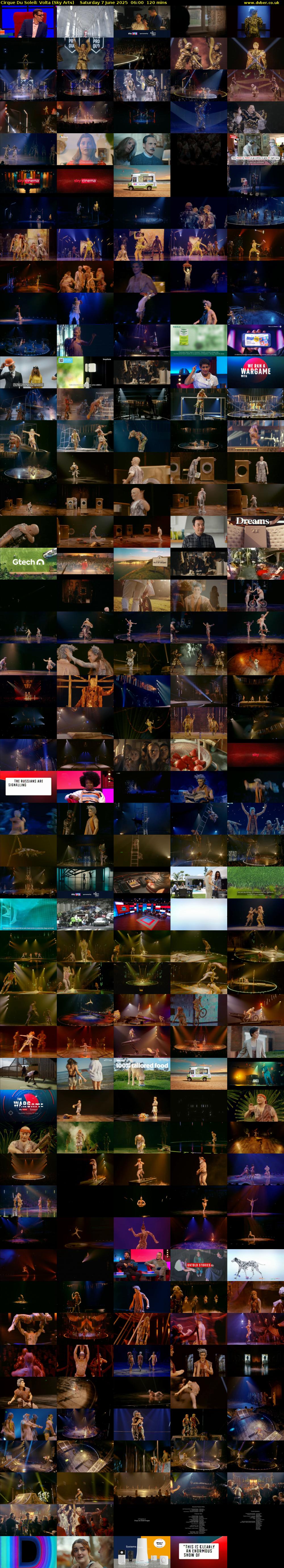 Cirque Du Soleil: Volta (Sky Arts) Saturday 7 June 2025 06:00 - 08:00