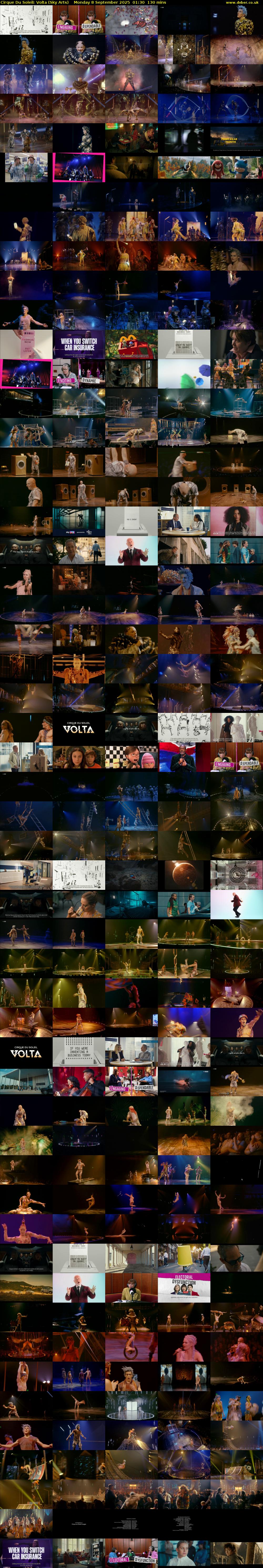 Cirque Du Soleil: Volta (Sky Arts) Monday 8 September 2025 01:30 - 03:40
