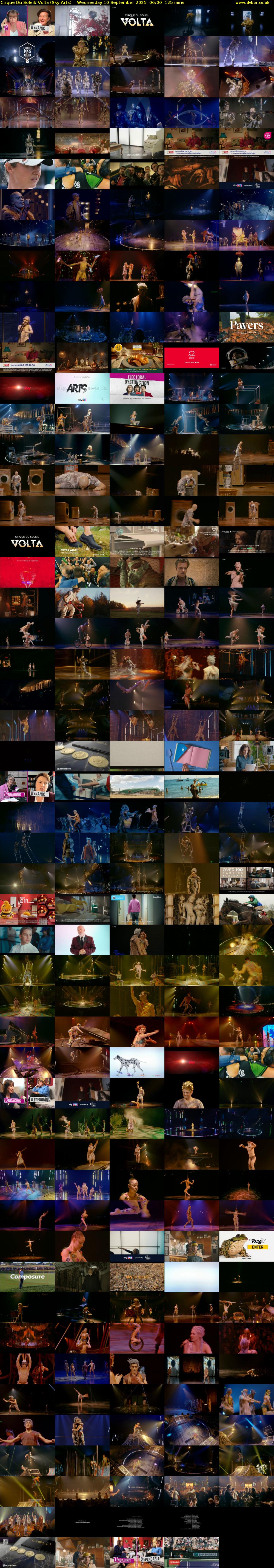 Cirque Du Soleil: Volta (Sky Arts) Wednesday 10 September 2025 06:00 - 08:05