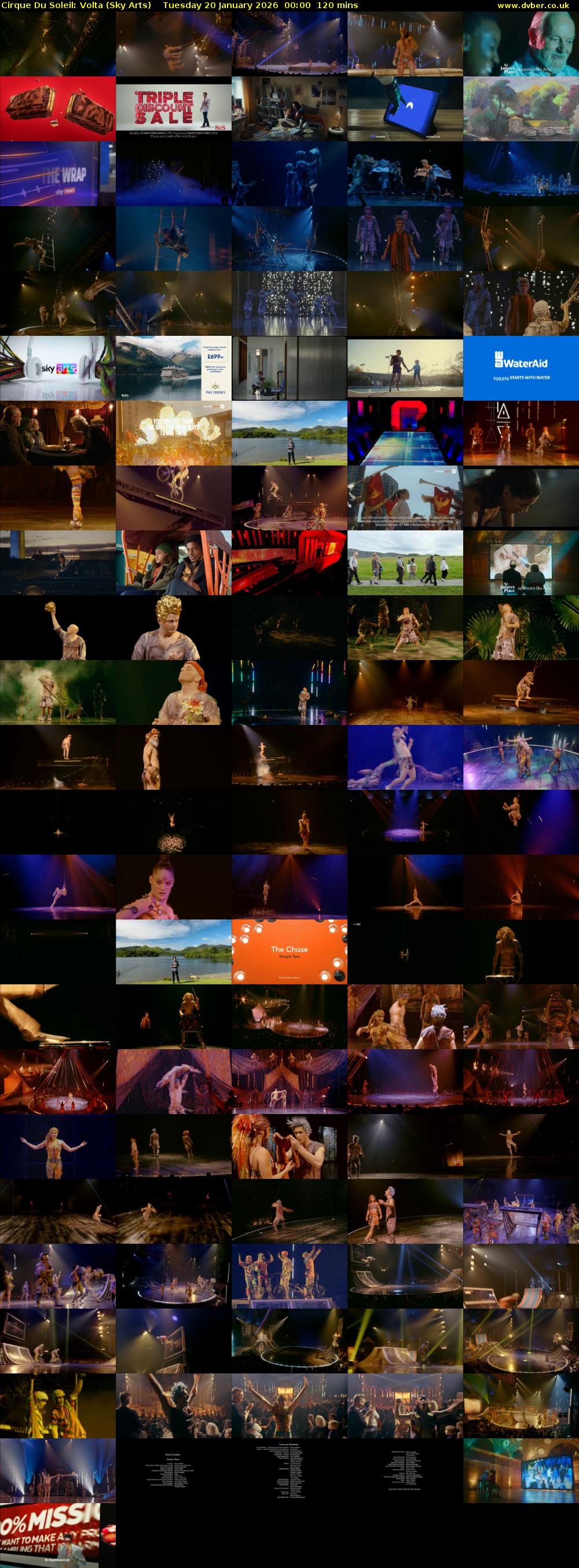 Cirque Du Soleil: Volta (Sky Arts) Tuesday 20 January 2026 00:00 - 02:00