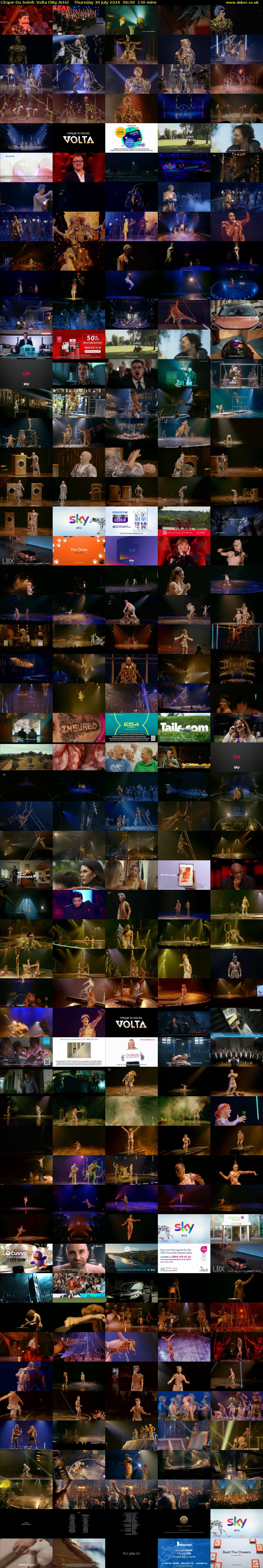 Cirque Du Soleil: Volta (Sky Arts) Thursday 30 July 2026 06:00 - 08:10