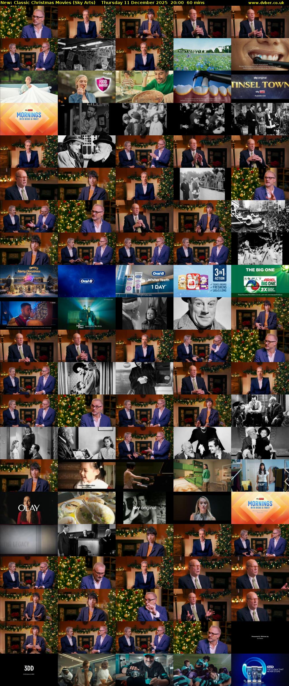 Classic Christmas Movies (Sky Arts) Thursday 11 December 2025 20:00 - 21:00