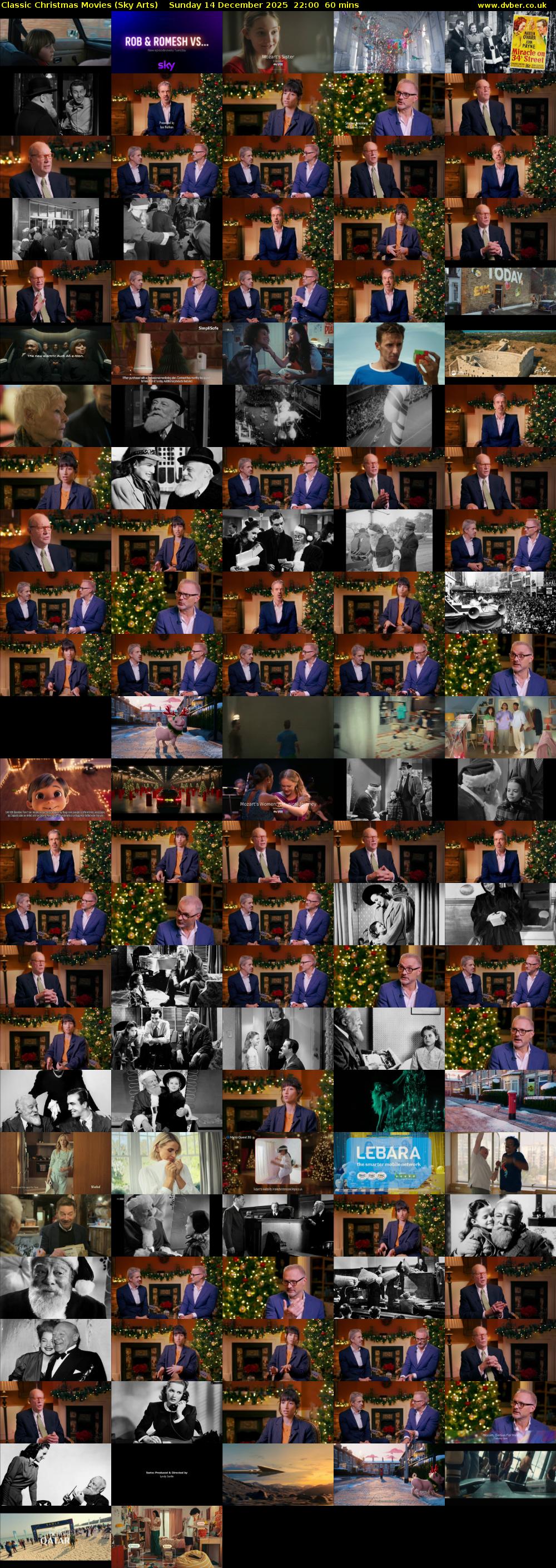 Classic Christmas Movies (Sky Arts) Sunday 14 December 2025 22:00 - 23:00